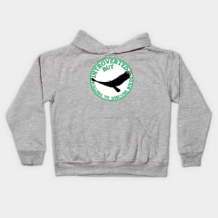 Introverted but Willing to Discuss Birds Kids Hoodie